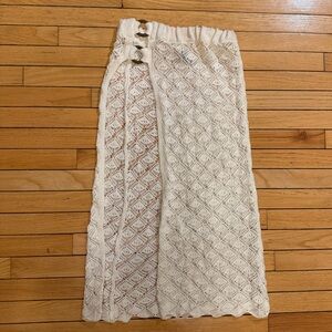 Free people crochet ring skirt/sarong